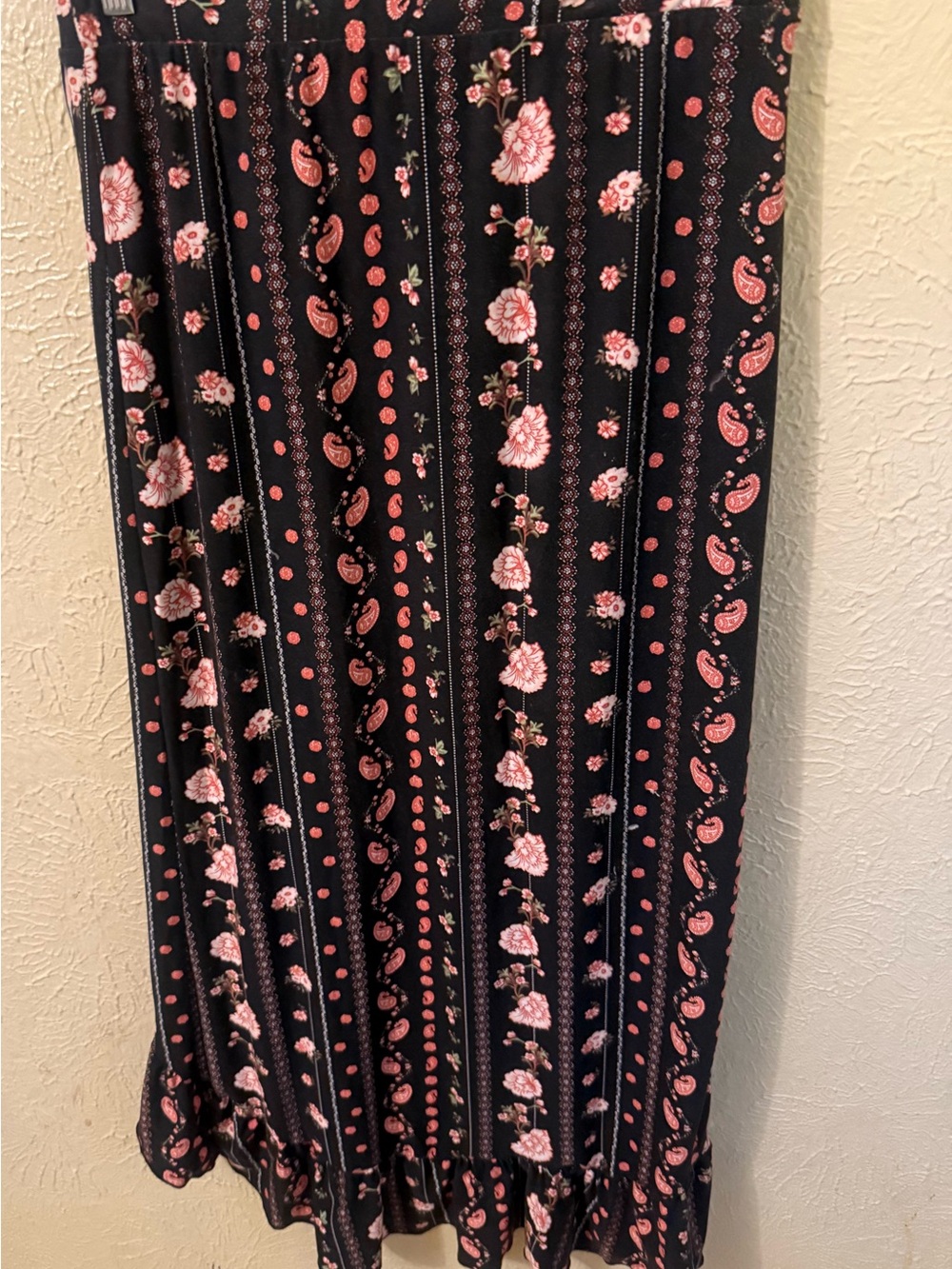 Rue21 Black Skirt with Pink Floral Paisley Print - Picture 5 of 5